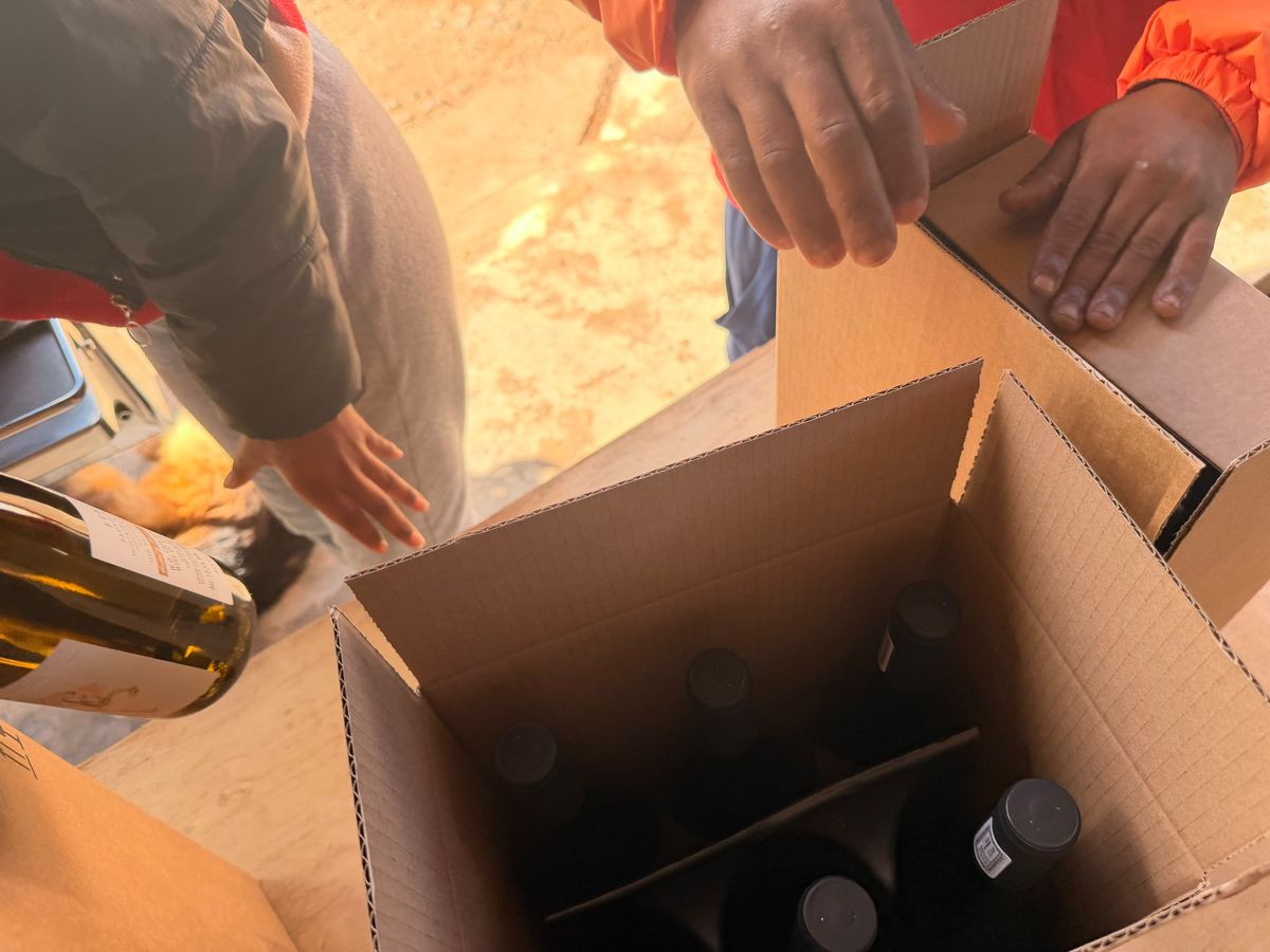 Packing the first cases